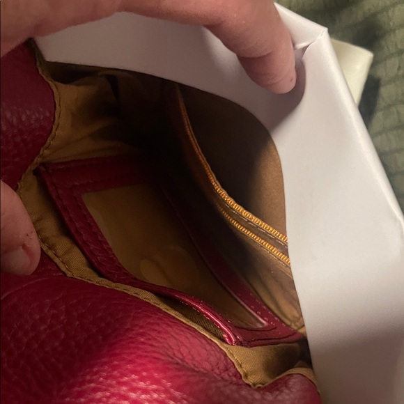 HOBO Women's Vibrant Pink Leather Hobo Bag - Picture 6 of 8